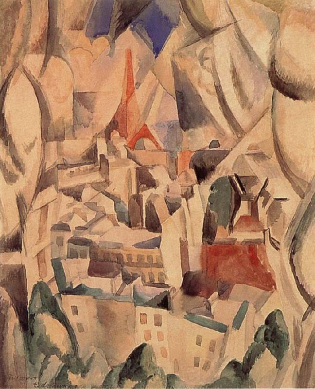 Delaunay, Robert The Window towards to City Germany oil painting art